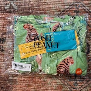 Posh Peanut Safari Animals Footless Zippered One Piece